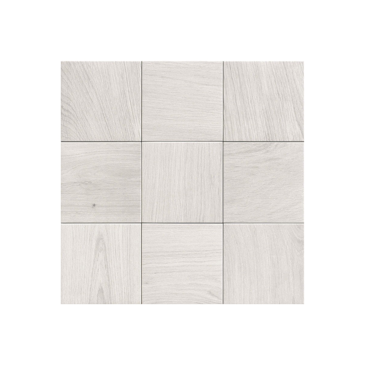 White Patchwood 20x20 (caixa 1 m2) - Pavimento hidráulico de imitação Mainzu