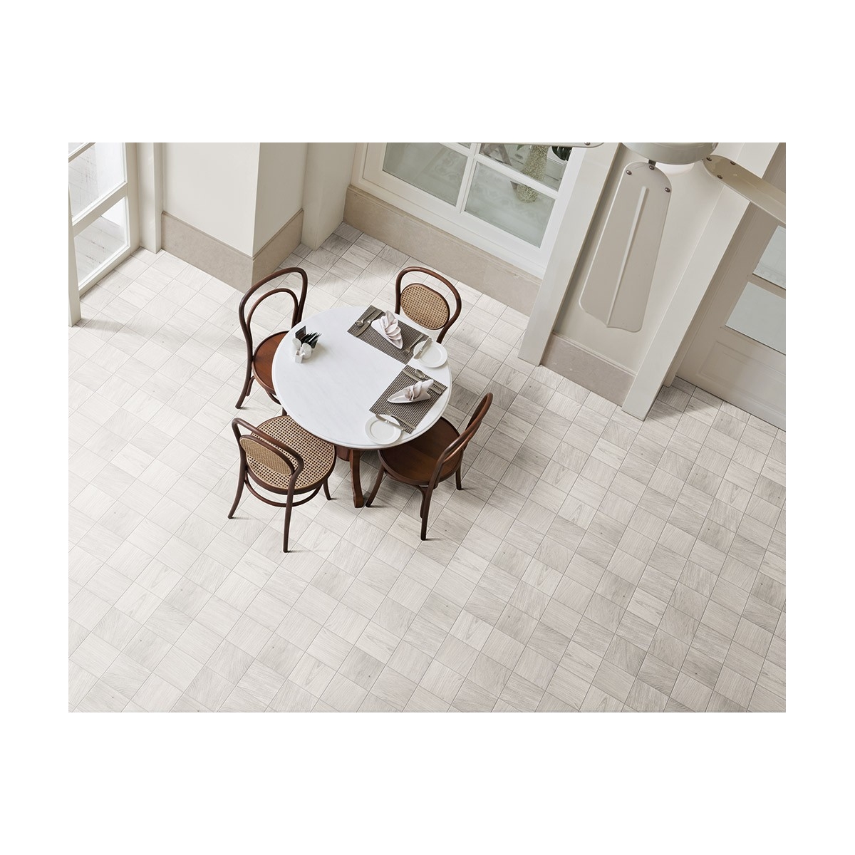 Patchwood blanc (m2) Série Patchwood