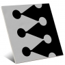 Noir Gris Blason 20x20 - Vives