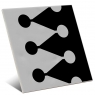 Blason Gris Negro 20x20