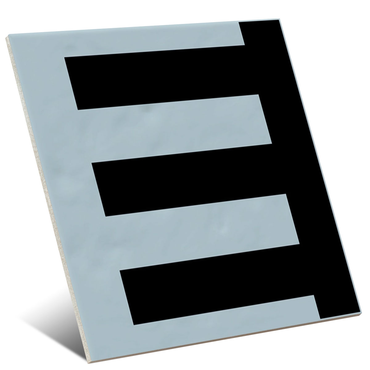 Revestimiento con decorados Vives - Tiara Celeste Negro 20x20 