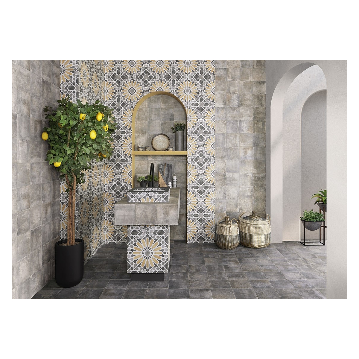 Mainzu Davalos Dark 20x20 (caja 1 m2)