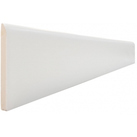 Universal matte white skirting board 10x60 (unit)