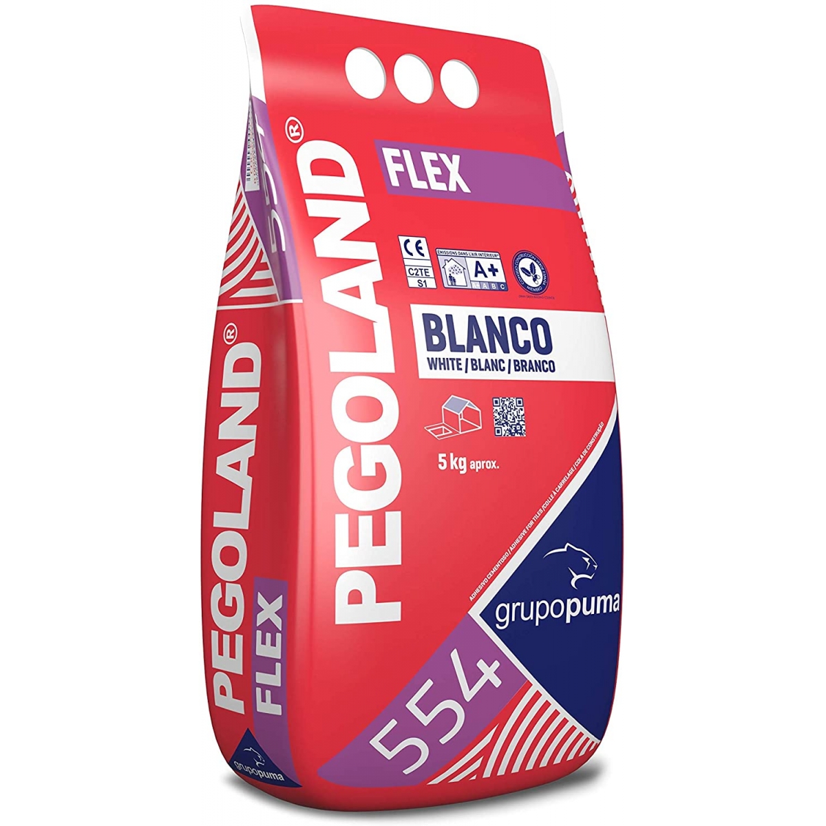 Pegoland Flex White C2 TE S1 5 Kg Grupo Puma