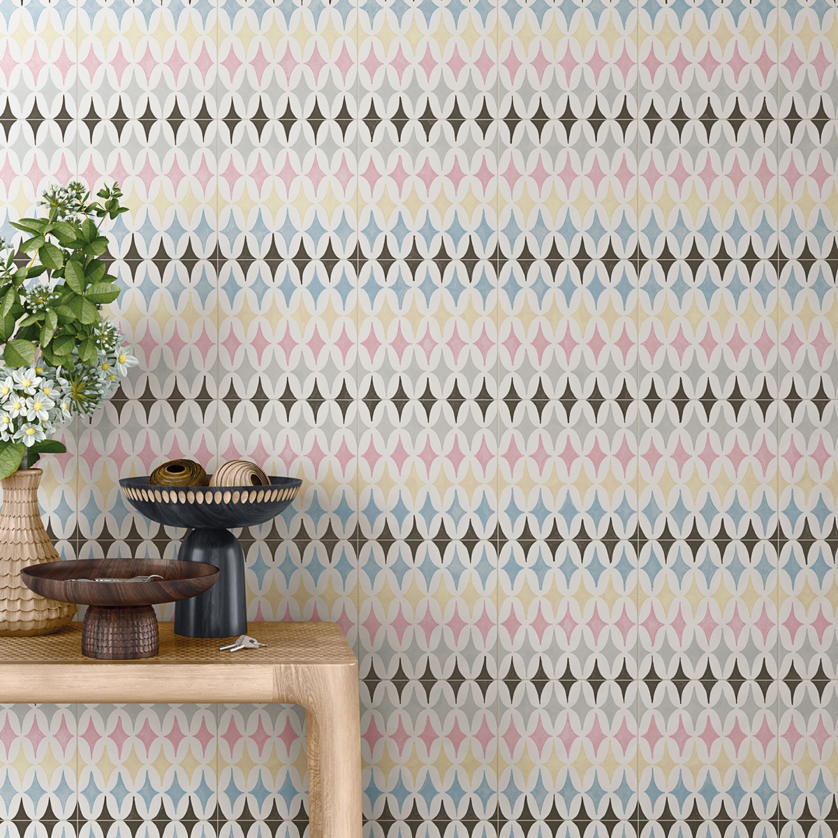 Decoração com decorações - Vives - Daniela 20x20 (caixa de 1 m2)