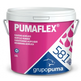 Pumaflex 4 Liters White Fibered Acrylic Rubber Can