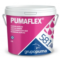 Pumaflex 4 Liters White Fibered Acrylic Rubber Can