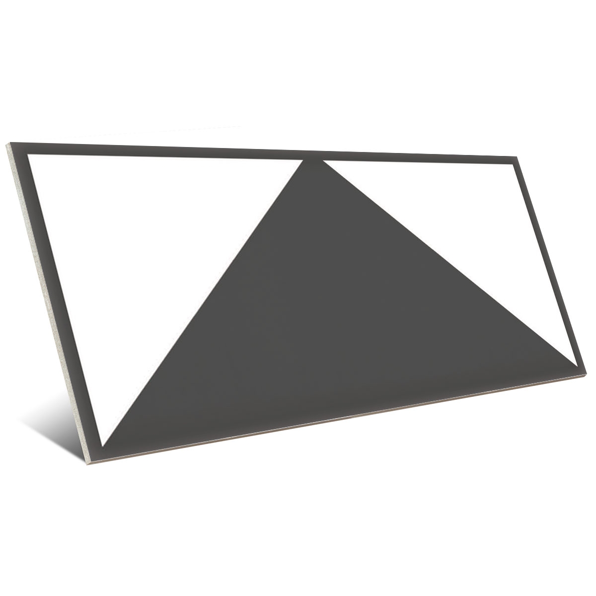 Schwarzer, mehrfarbiger Borgo