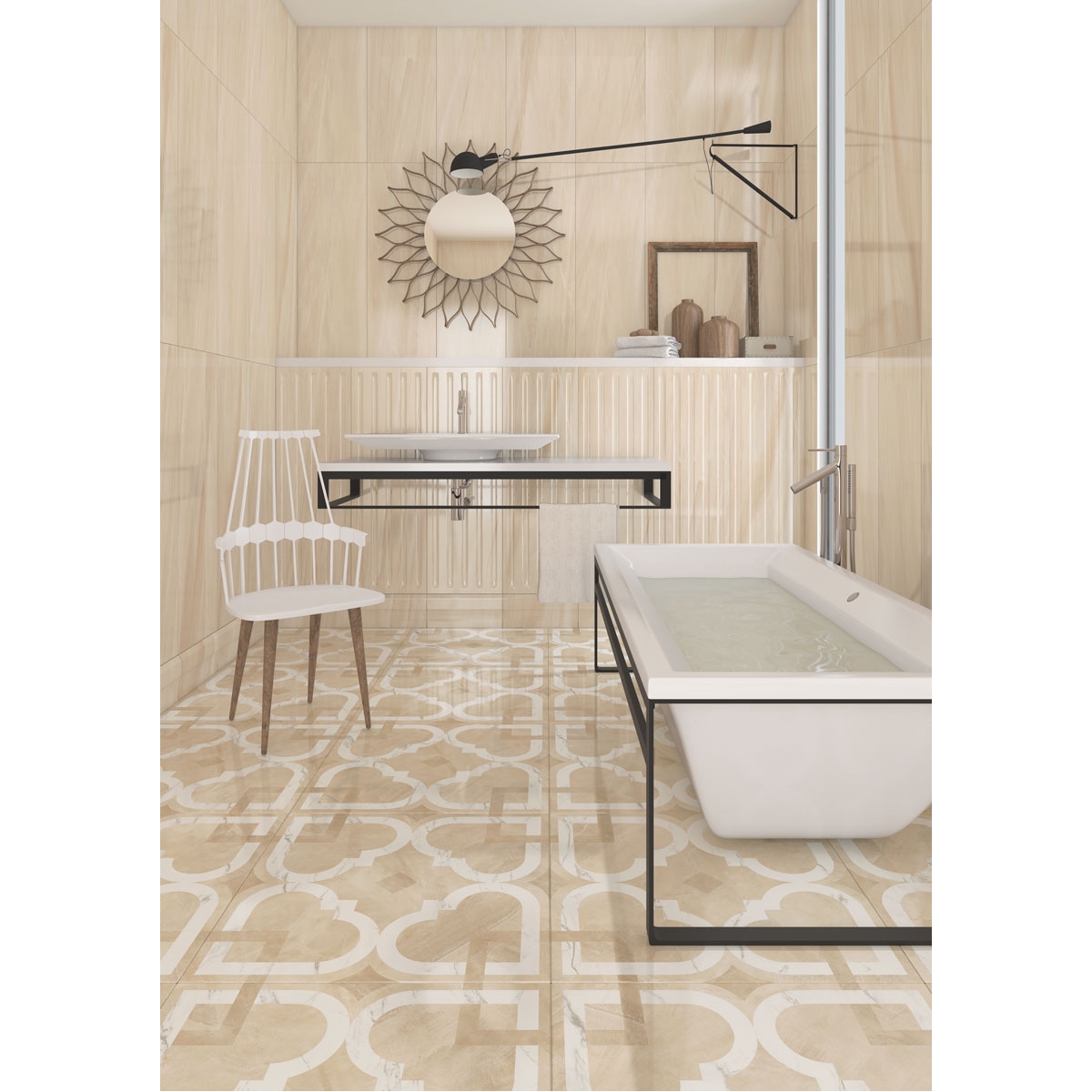 Revestimiento Imitación mármol - Colección Dandy de Vives - Ewan Beige 32x99 