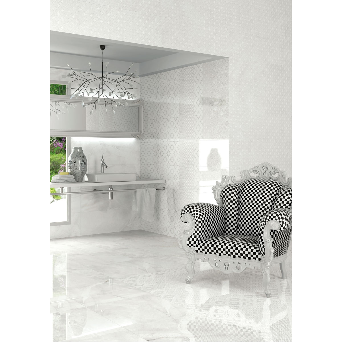 Blake Gray 32x99 - Imitation marble cladding Vives