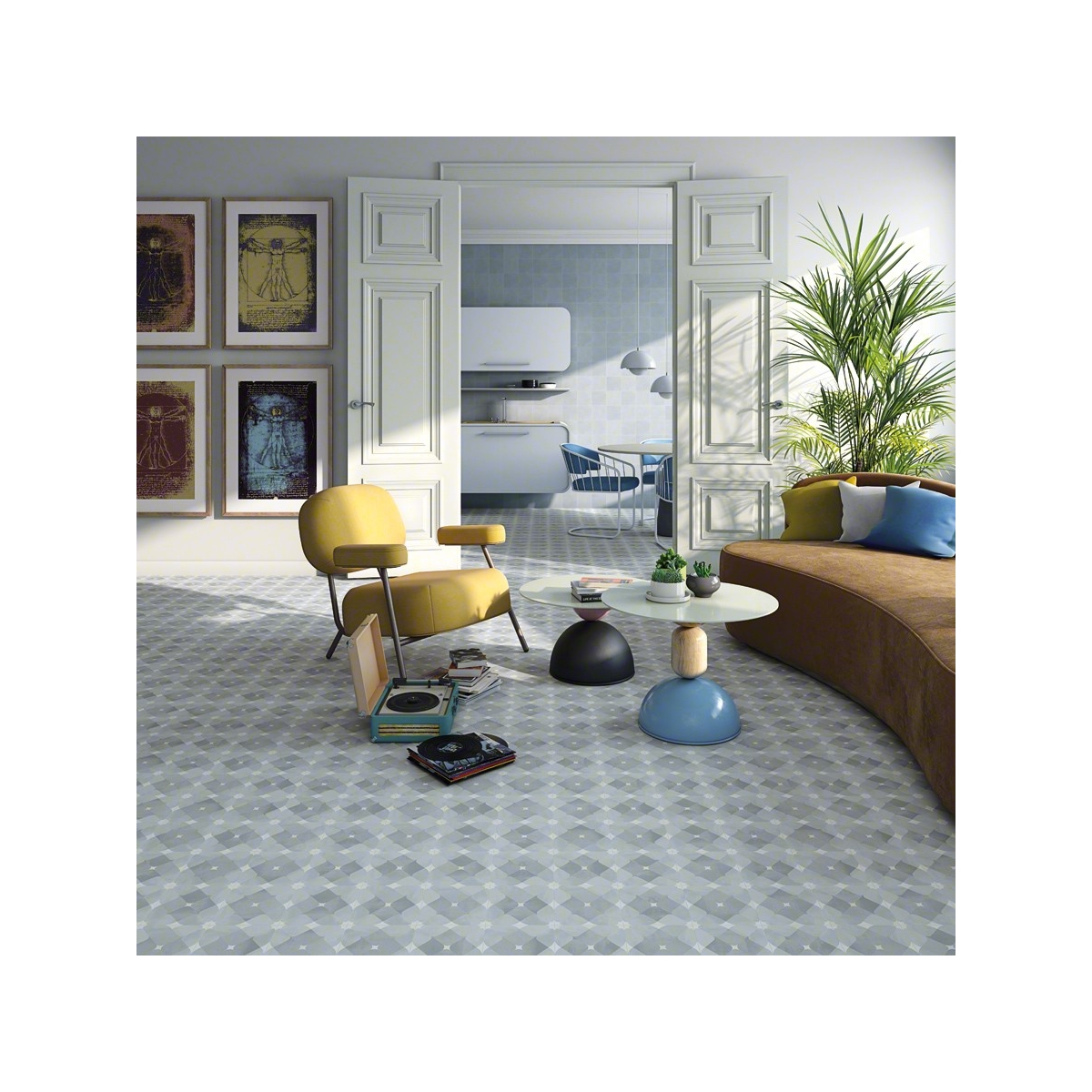 Anos sessenta Celeste 15x15 (m2) Vives