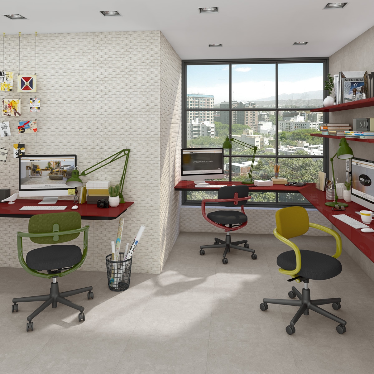 Revestimento de imitação de pedra Vives - Symi White 25x75