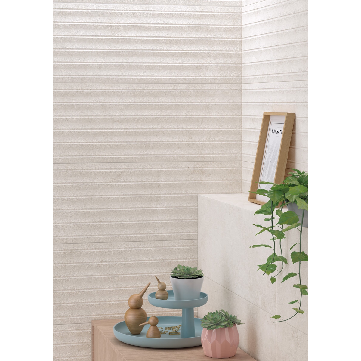 Revestimiento imitación piedra Vives - Kitnos Crema 25x75 