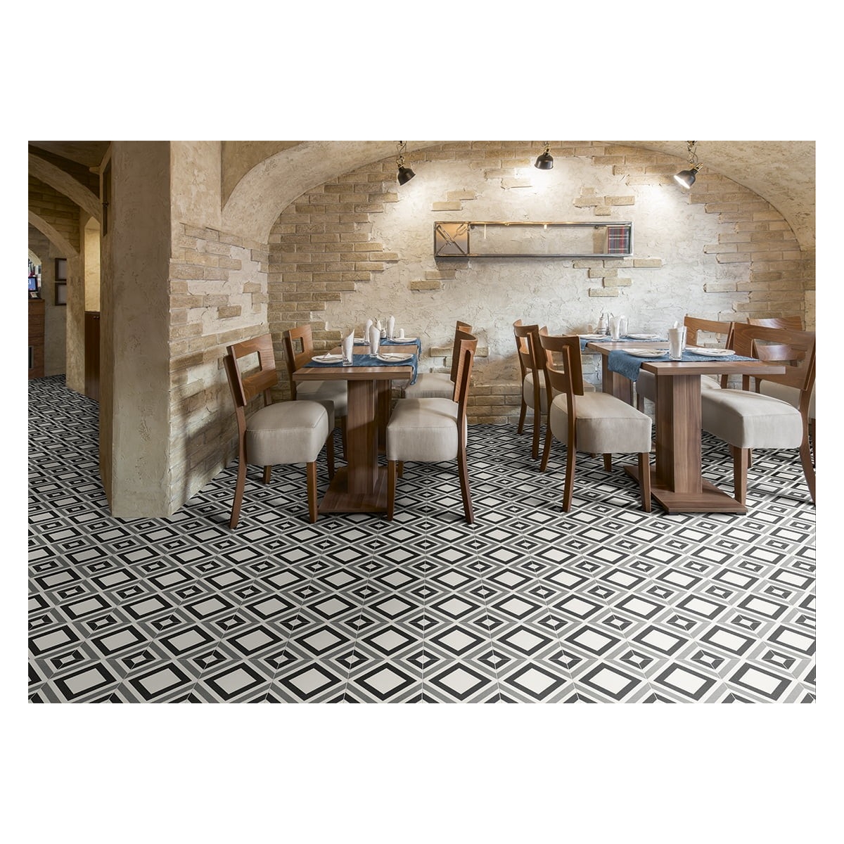 Belfast Preto 20x20 (m2) Mainzu