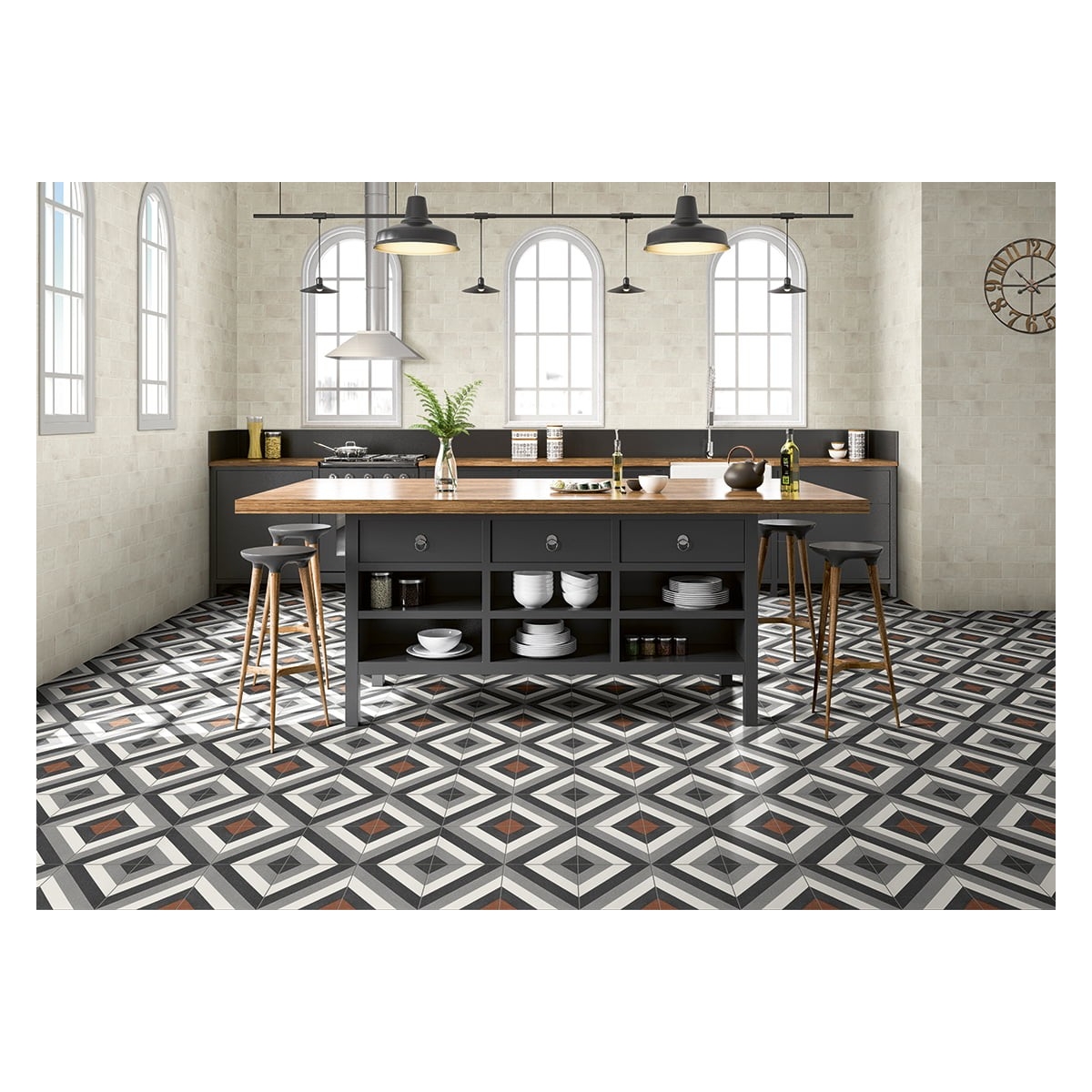 Dublin Black 20x20 (m2) Mainzu