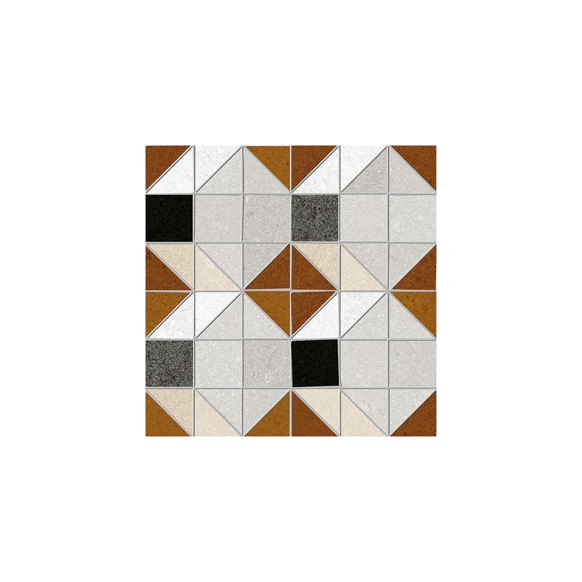 Bercy Rojizo 20x20 (m2) - Pavimento hidráulico em grés porcelânico