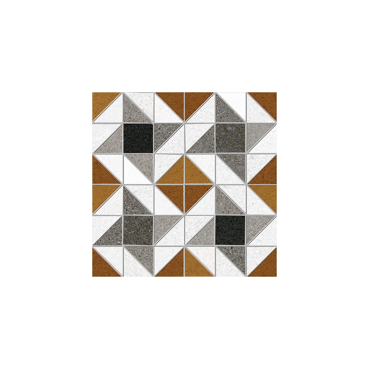 Evry Reddish 20x20 (m2) - Hydraulic flooring in porcelain stoneware