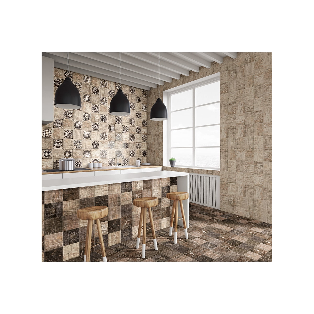 Base Colonial Caoba (m2) - Revestimiento para interiores como Salón