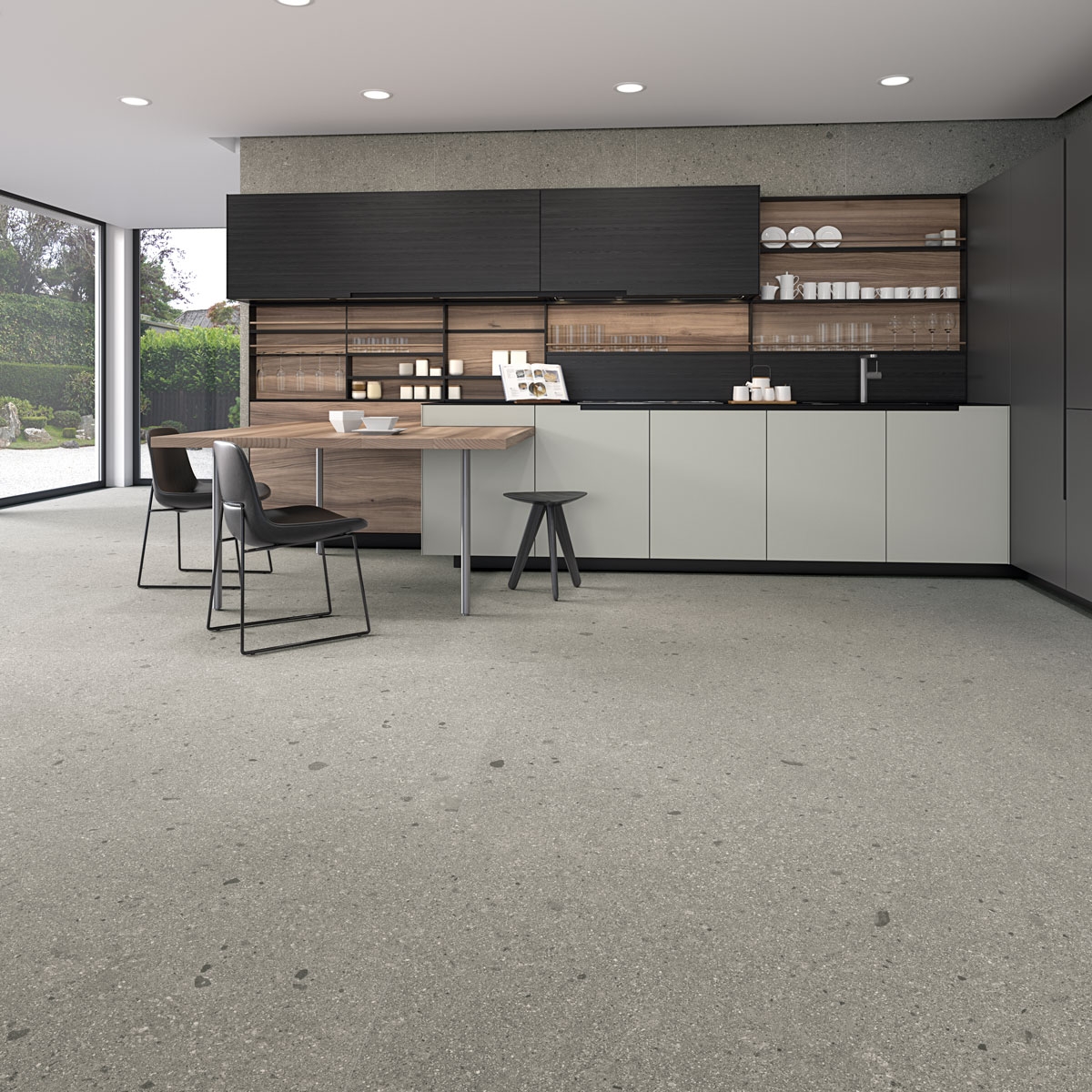 Gea-R Gray 120X120 - Pavimento de imitação de pedra Vives