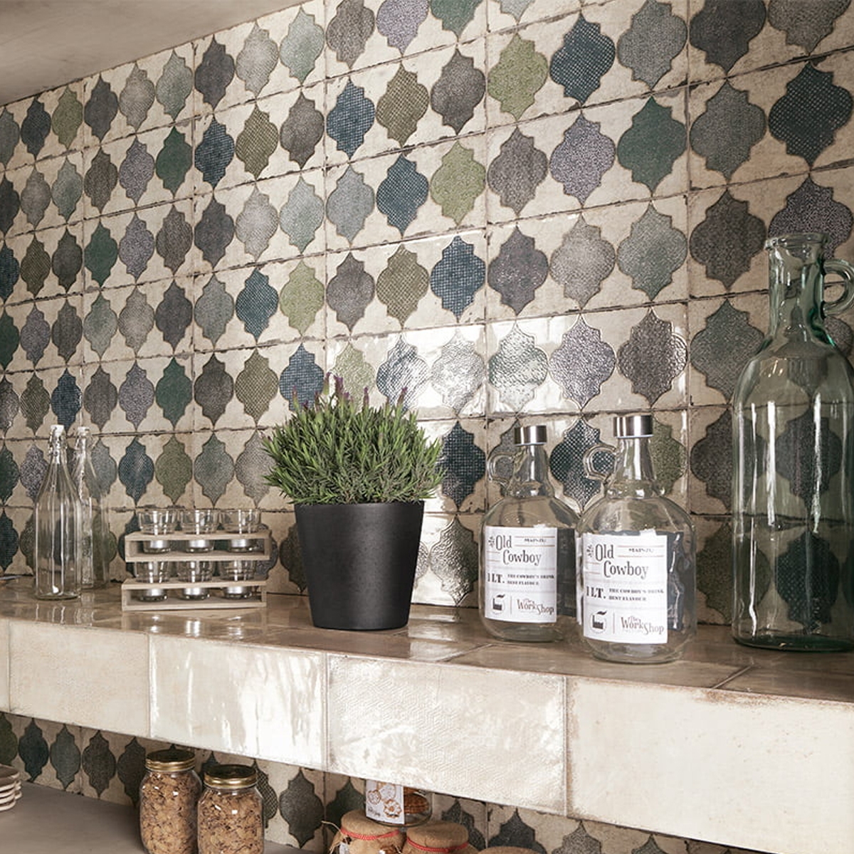 Fenice 15x30 (caja 1 m2) - Revestimiento con decorados Mainzu