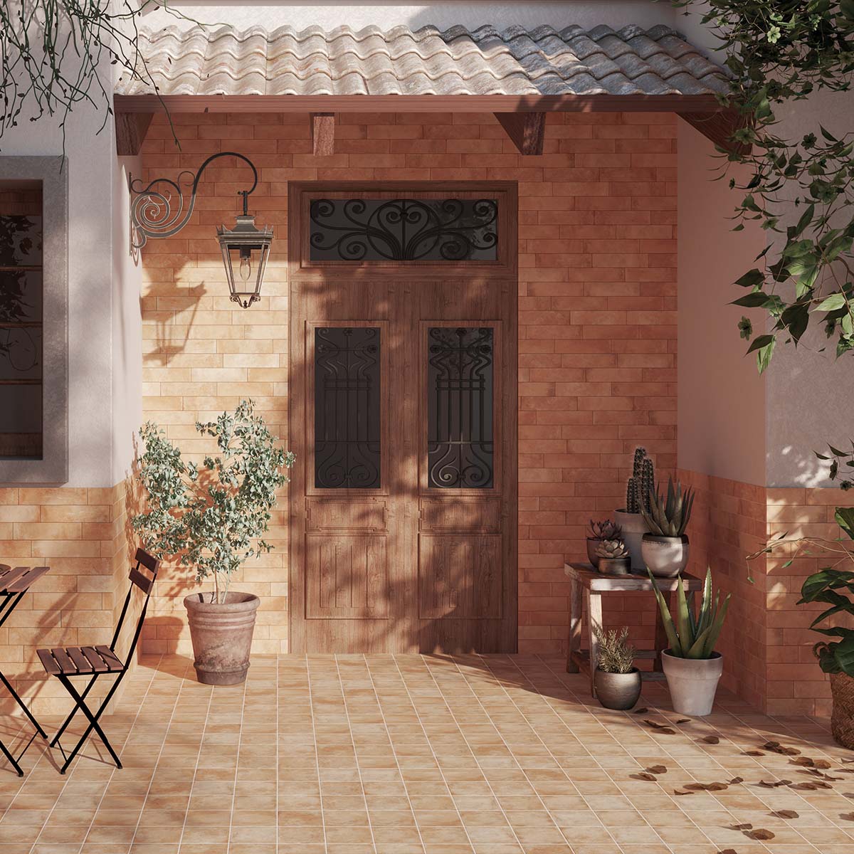 Small format stone imitation pavement blanes fuego