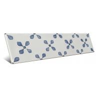 Telha de imitação hidráulica mate azul 7.5x30