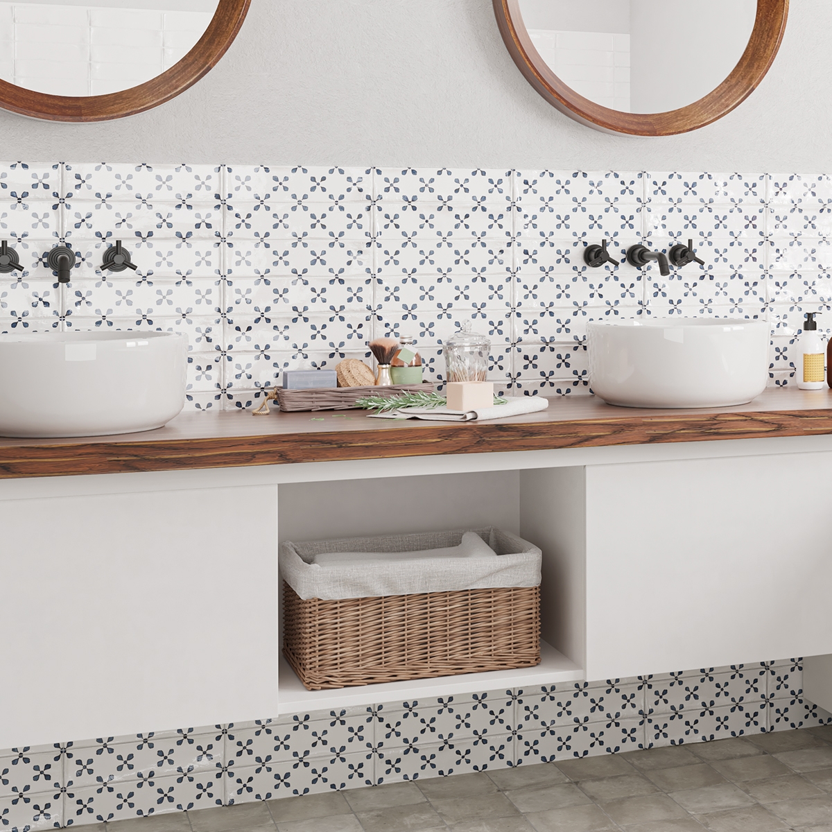 Photo de Tabarca Bleu Gloss 7.5x30