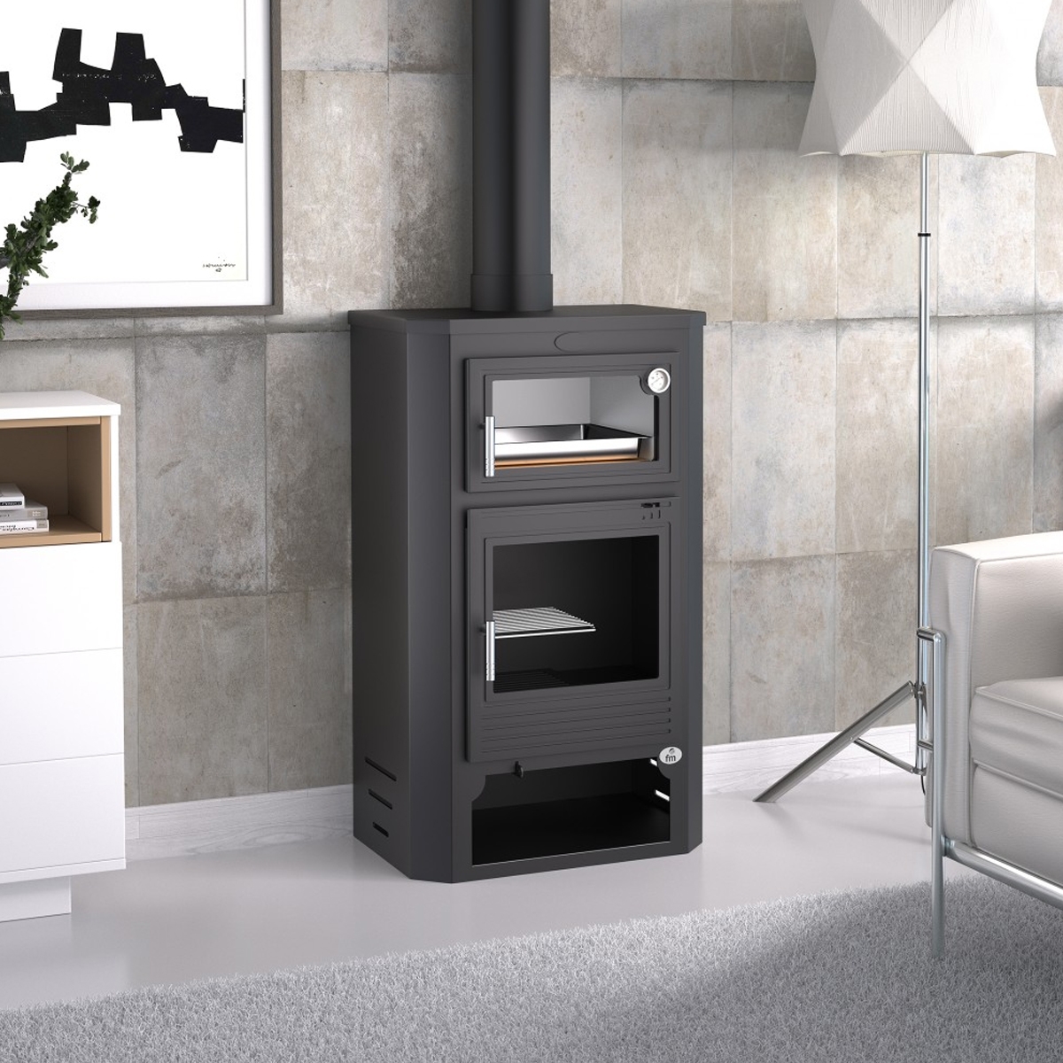 Wood stove with oven M-104 - FM Calefacción