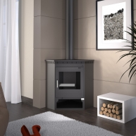M-105 Corner Wood Stove Direct Gift - FM Calefacción