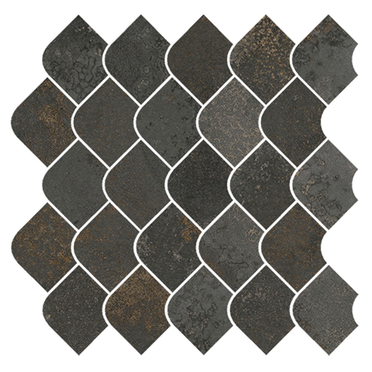 Korubo Basalt Mosaic 30x30
