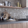 Cocina con Revestimiento Mosaico Nukak Grafito 30x30