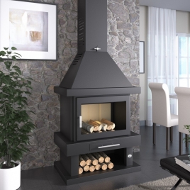 Front wood fireplace C-200 + Direct gift