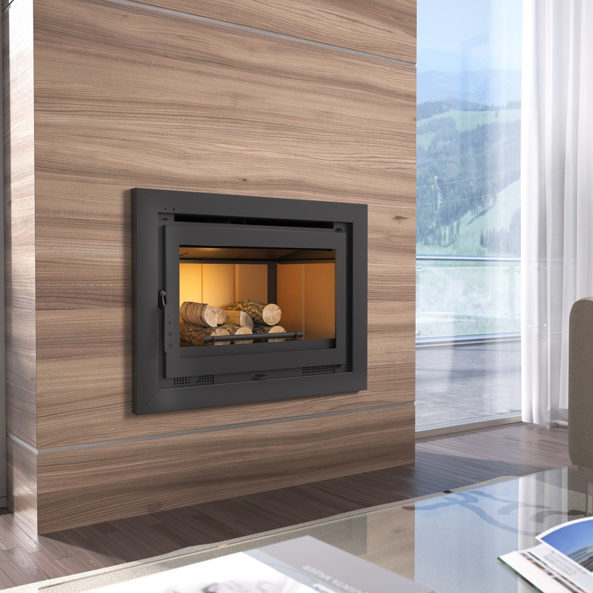 I-180 Insert Bois (80cm) Cadeau Direct - FM Calefacción