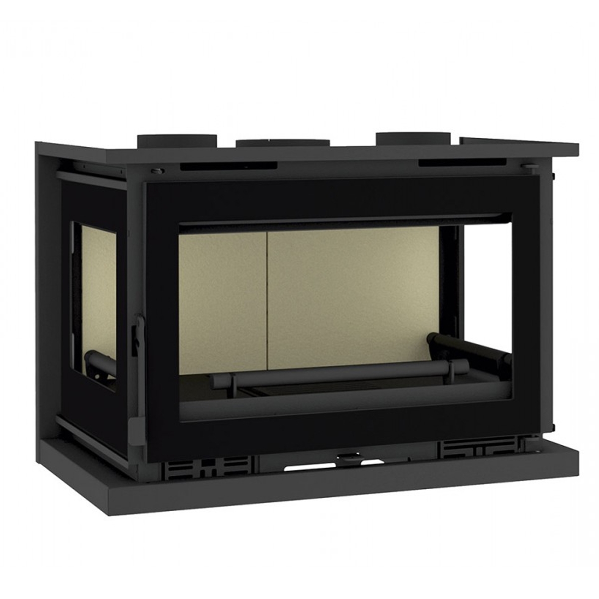 FM Calefacción - Inserções de lenha - Inserções de lenha com turbina IT-183 (80cm) Presente direto