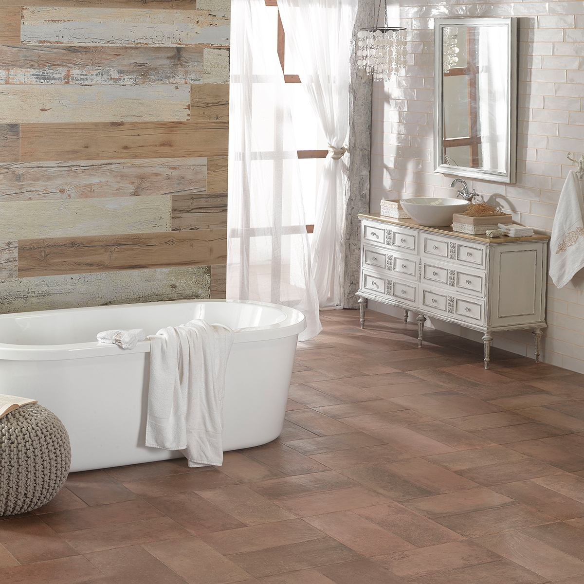 Revestimento de parede de pequeno formato Harmony - Poitiers Ecru 7.5x30