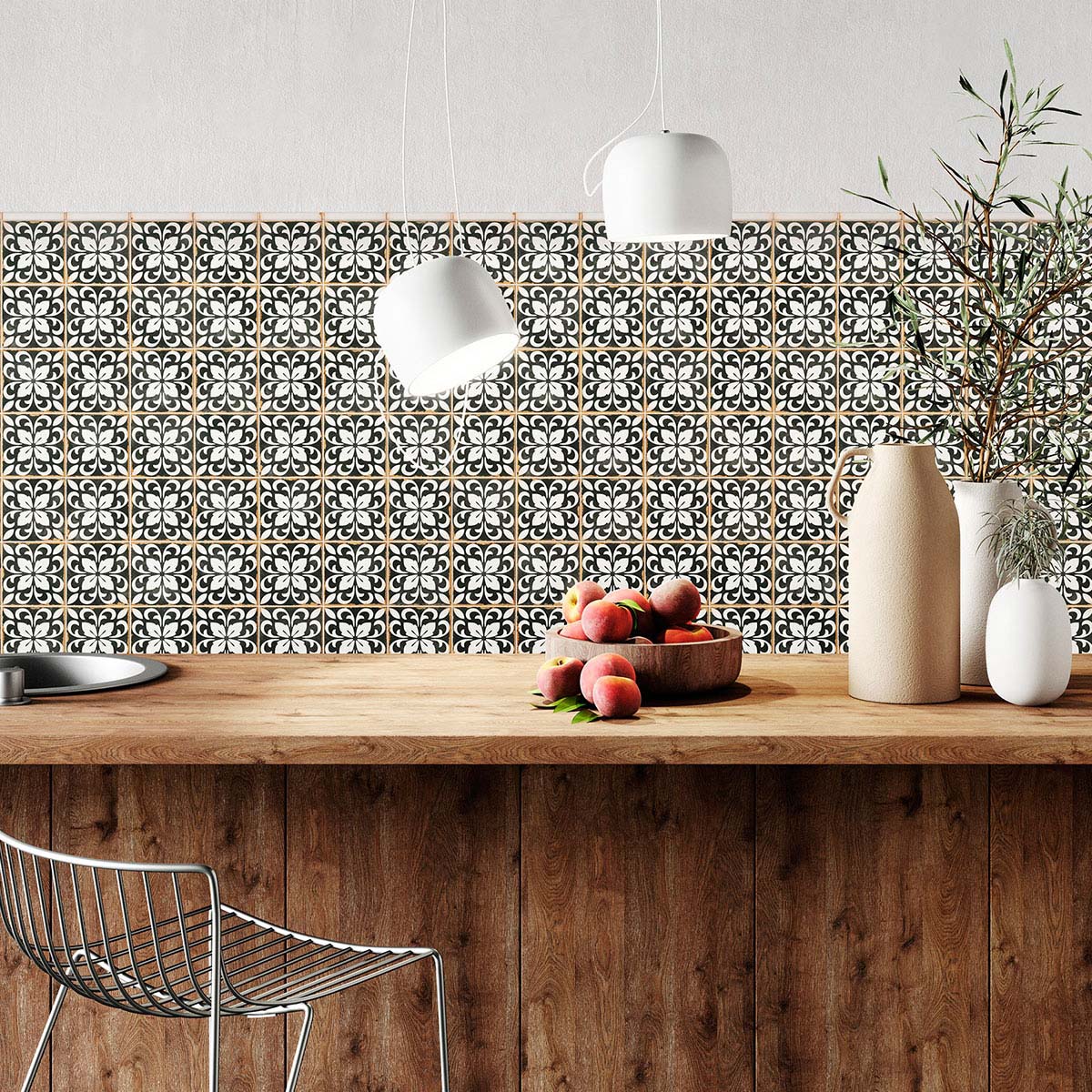 Pavimentos imitación hidráulico - Colección Casablanca de Harmony - Casablanca Rialto 12.5x12.5 (caja de 0.49 m2)