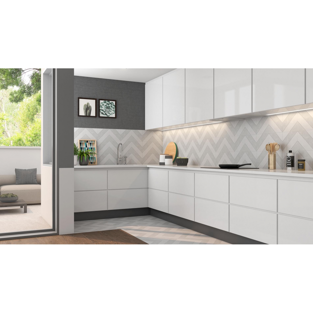 Diagonales Frêne 22.3x22.3 (boîte 1 m2) Pamesa Cerámicas