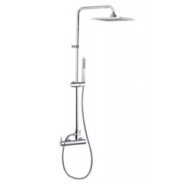 Grand robinet de douche carré fixe à levier unique Blautherm