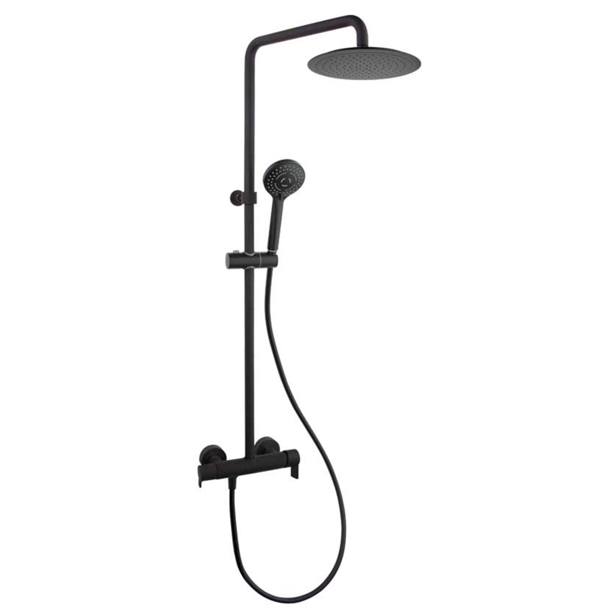 Large Fixed Single Handle Black Blautherm Faucet - Ramón Soler