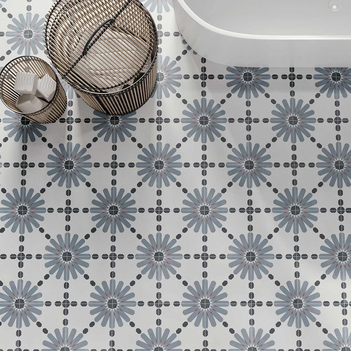 Foto de Aruba Daisy Blue 22.3x22.3 