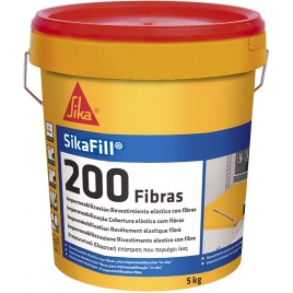 Sikafill 200 Fibras 5kg Rojo Teja - Sika