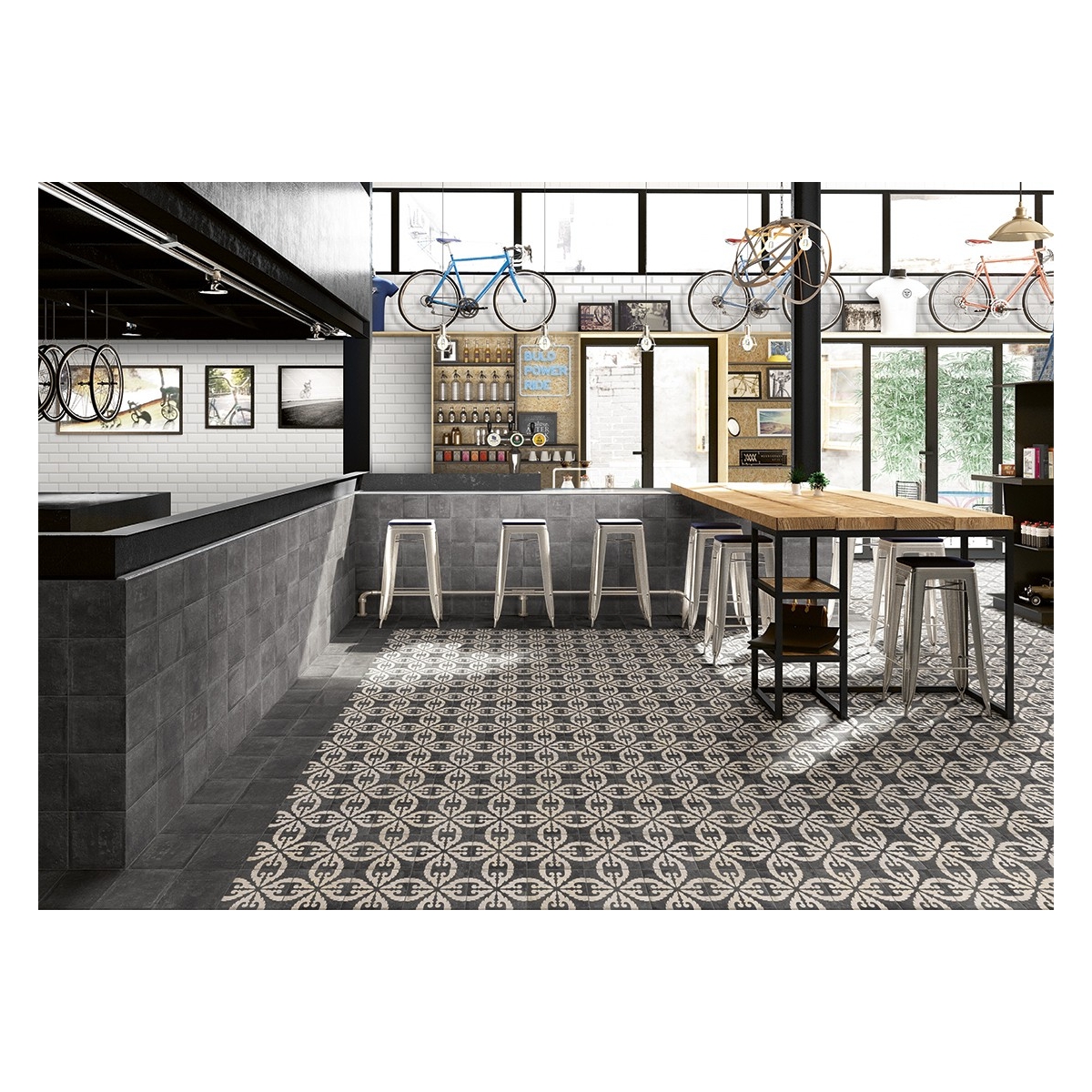 Mainzu Norland Noir 20x20 (boîte 1m2)