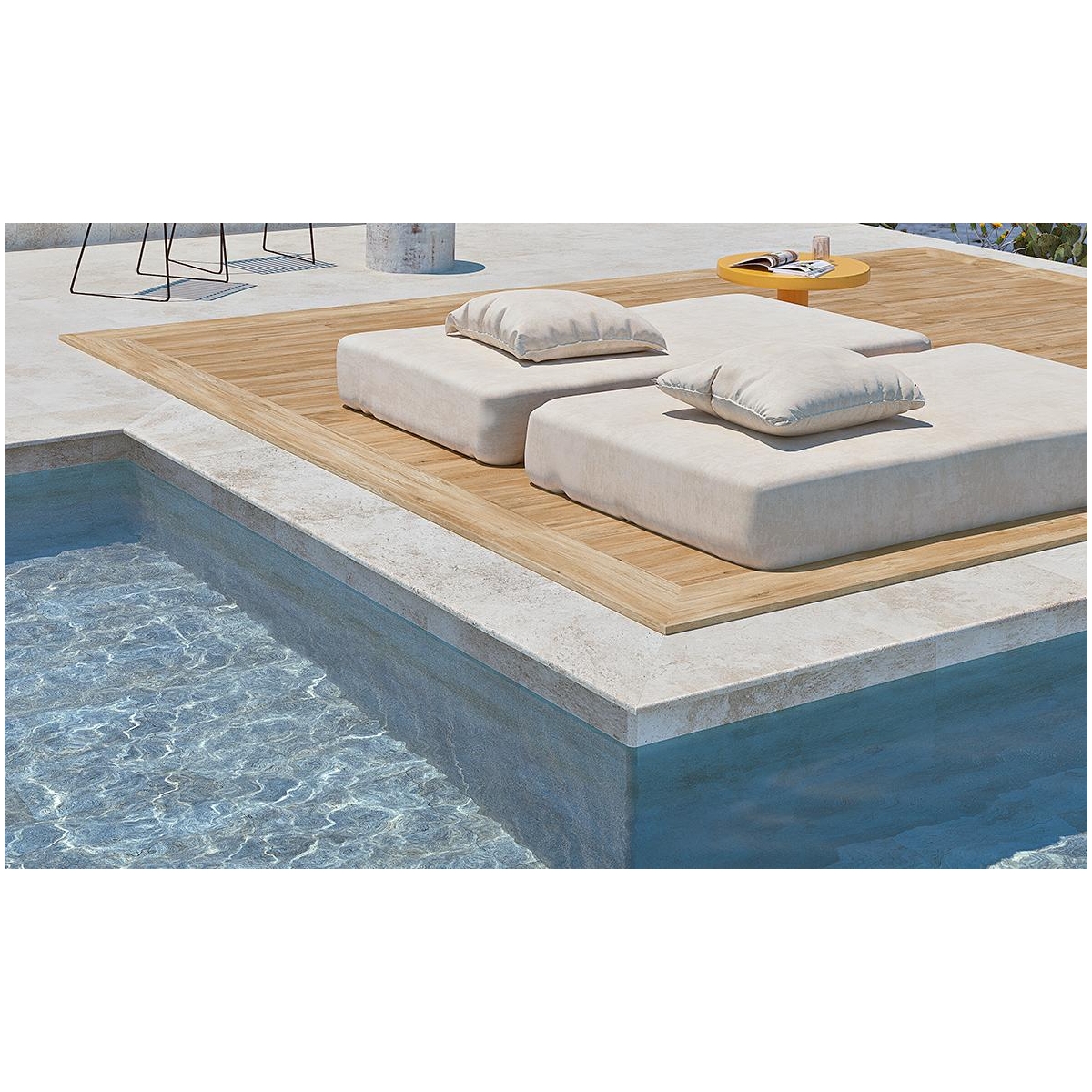 Samoa Crosscut Petra 50x120cm Pool Edge - Arestas de coroamento para Cerámica Mayorpiscina