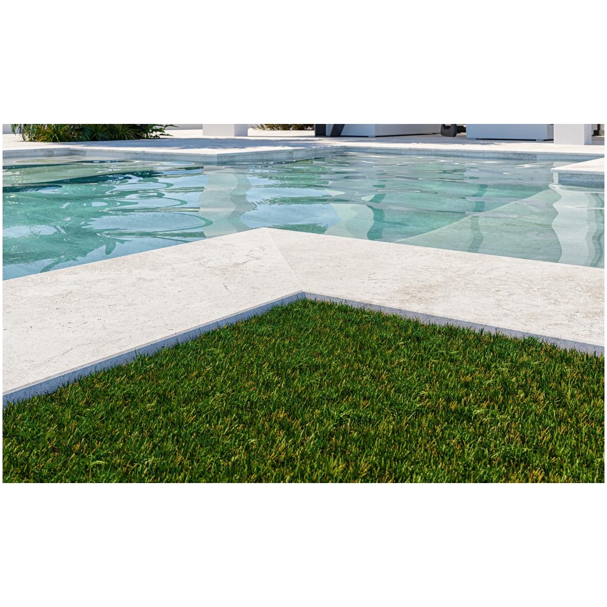 Cerámica Mayor - Samoa Collection - Bordas elevadas da piscina - Samoa Crosscut Petra borda da piscina 50x120cm