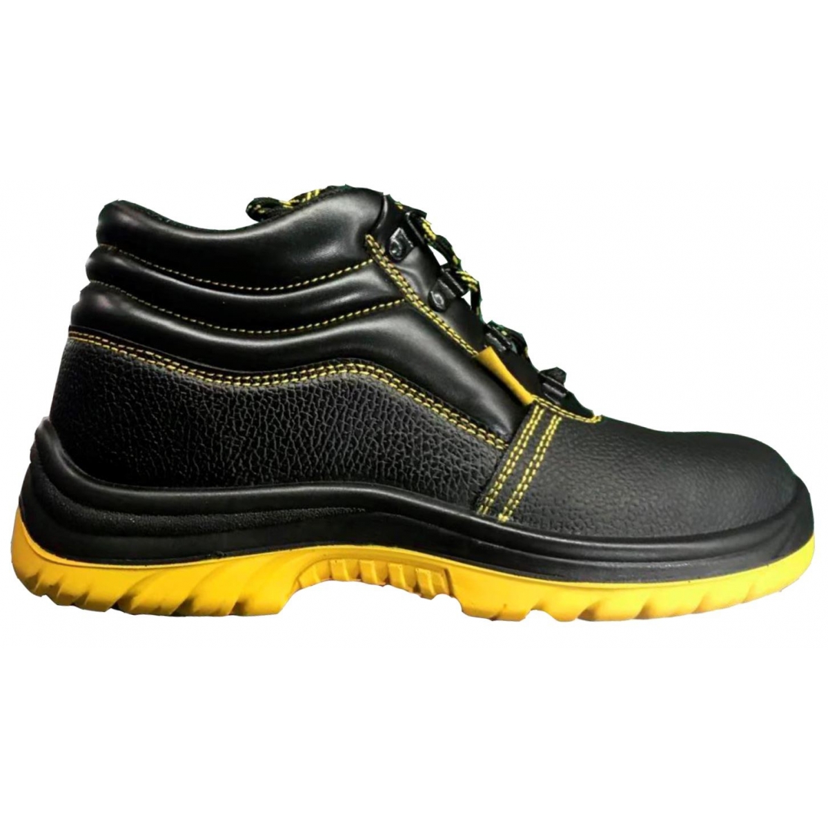 Botte en cuir noir et jaune Viat300 T-38 S3 - Bellota