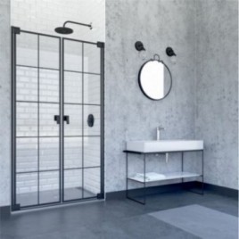 Doha Industrial Decorated Screen The Black Collection