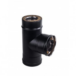 Té de Ramoneur DPI Inox Noir Mat