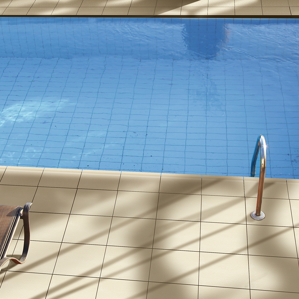 Revestimento de bordas para piscinas - Coleção Venatto - Revestimento para piscinas - Base Venatto Cancun 40x40