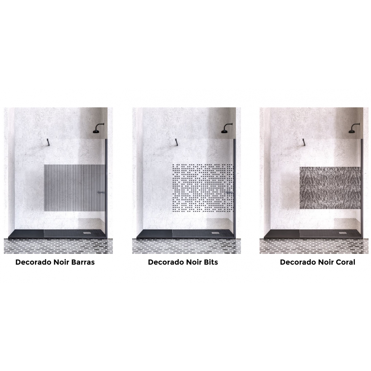 Bali Transparent und Dekoriert Screen Noir The Black Collection