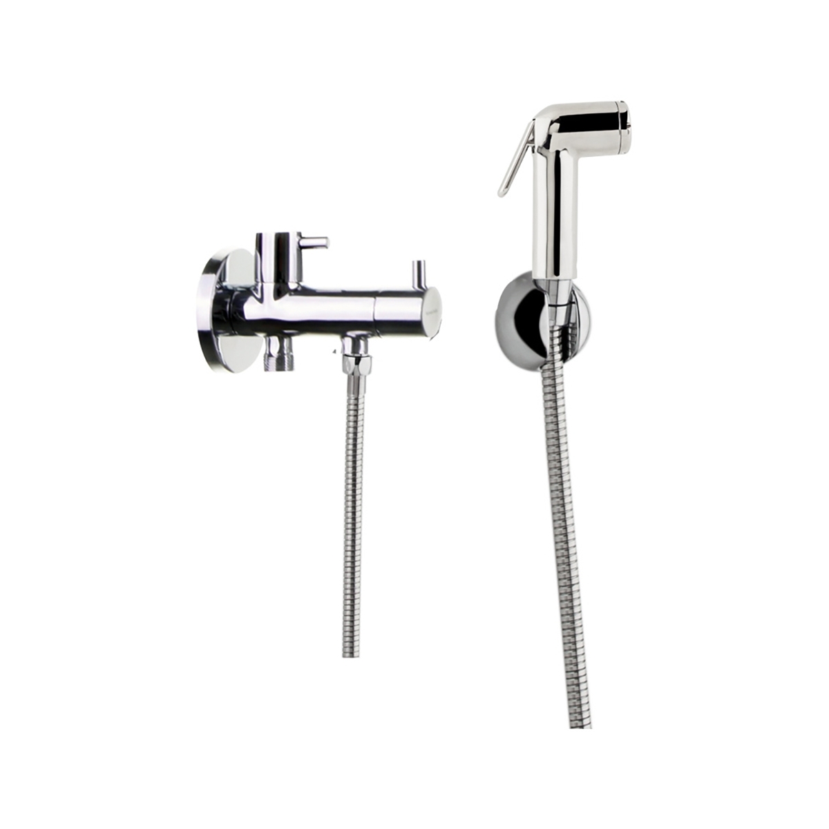 Foto von Toilettenset 1 Wasser-Ramón-Soler 113502 Chrom-Toilette